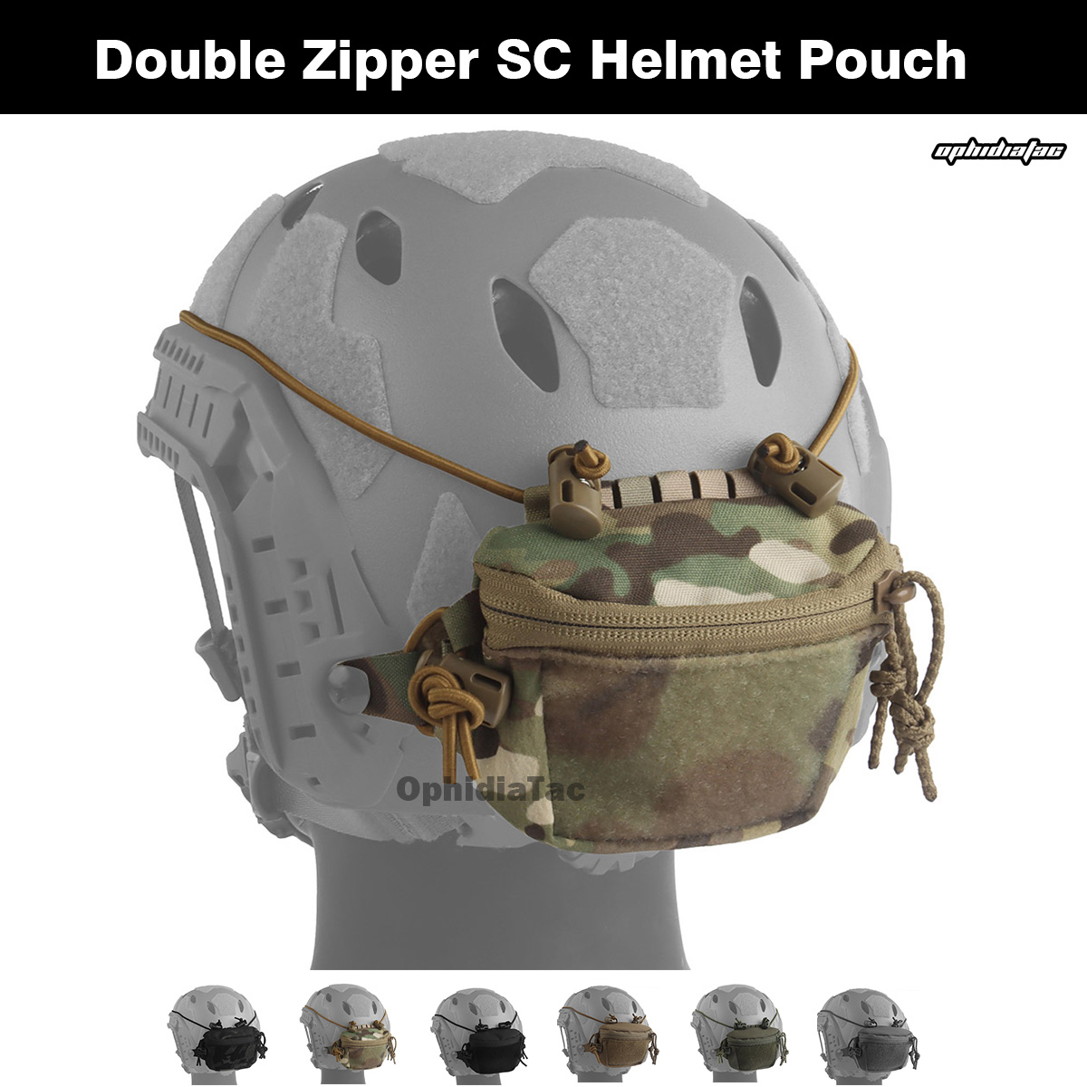 Hunting And Outdoor Stores - 1000D Nylon Double Zipper Helmet Storage