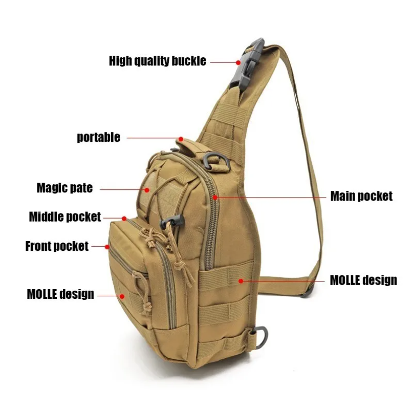Tactical Shoulder Backpack Out - Outdoor Hunting Range ulasan dan harga
