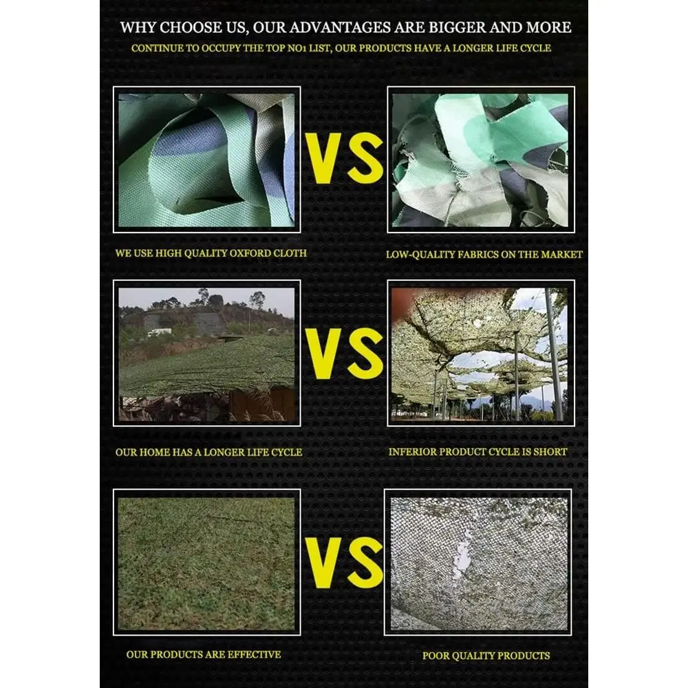 Large 7x12m Camouflage Netting - Outdoor Hunting Blinds ulasan dan harga