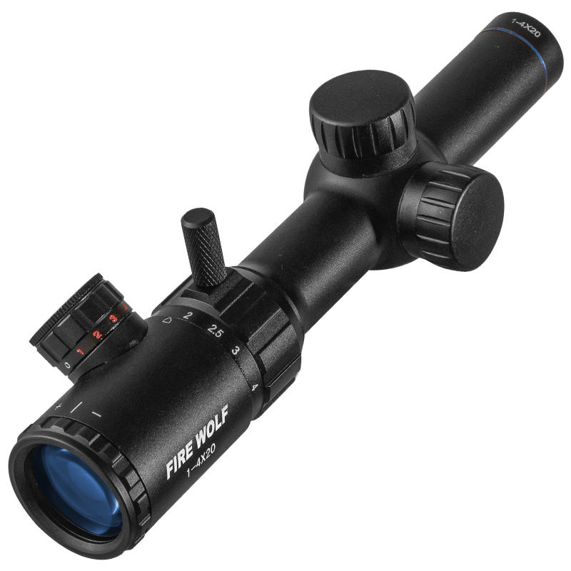 FIRE WOLF 1-4x20 Rifle Scope G - Outdoor Hunting Range ulasan dan harga