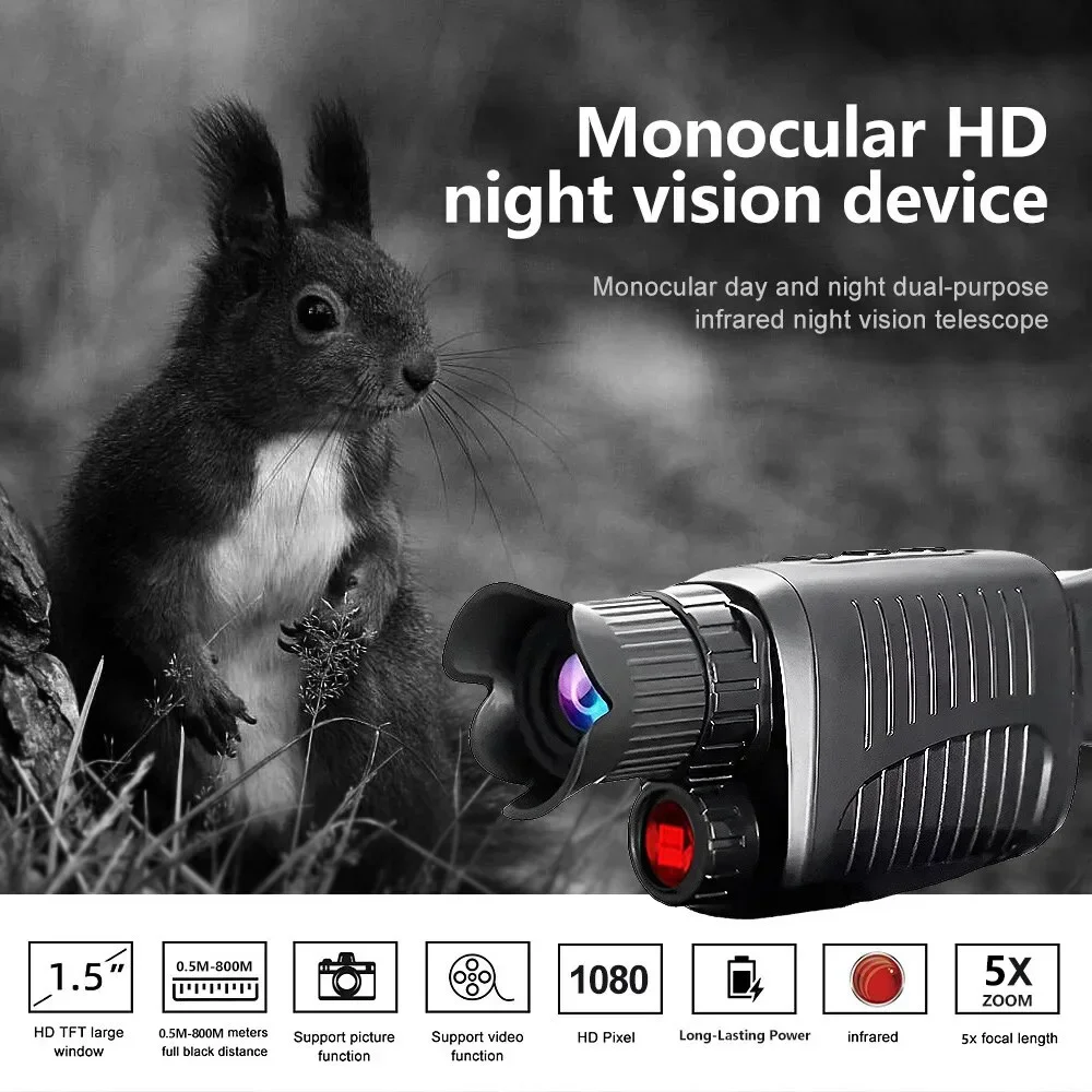 1080P HD Monocular Night Visio - Outdoor Hunting Range ulasan dan harga