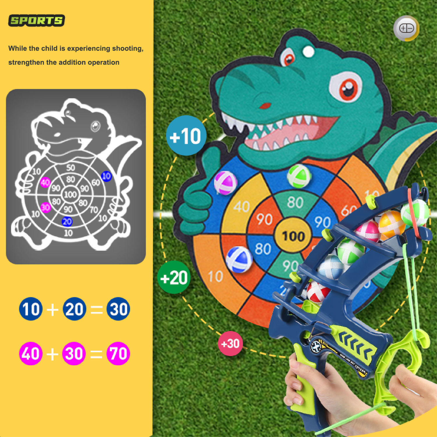 Montessori Throw Sport Slingsh - Outdoor Hunting Tools ulasan dan harga