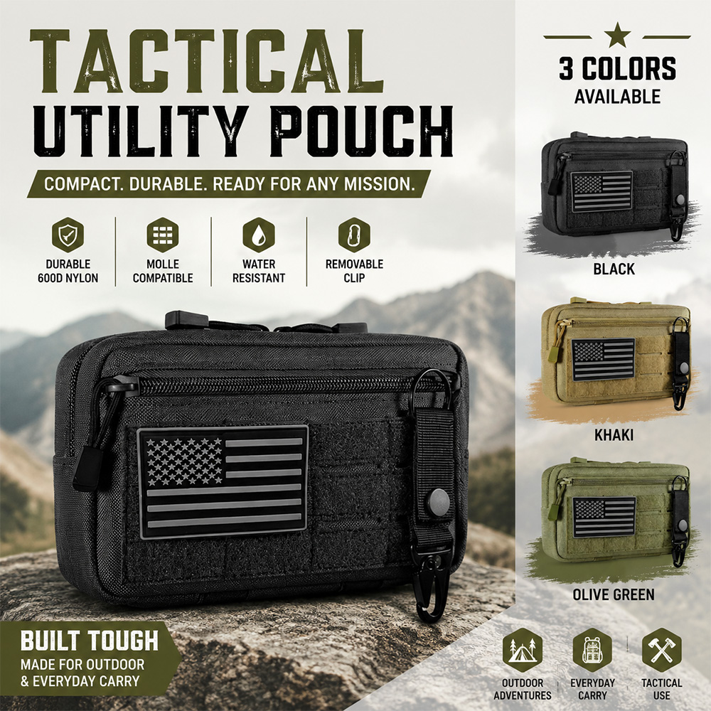 Tactical Molle EDC Pouch Outdo - Outdoor Hunting Tools ulasan dan harga