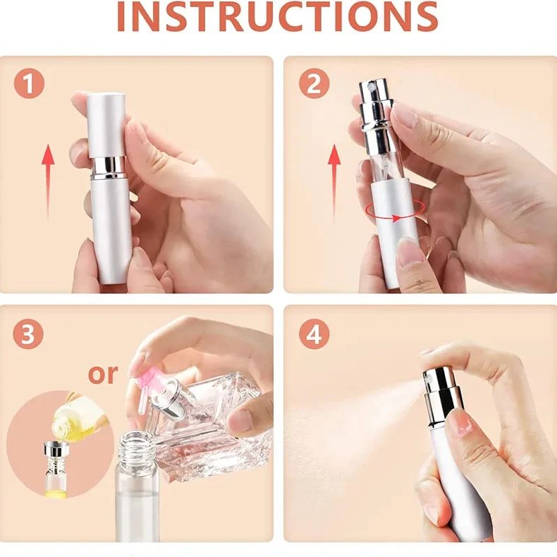 4pcs+4 Accessories 5ml Refilla - Scent Eliminator Spray ulasan dan harga