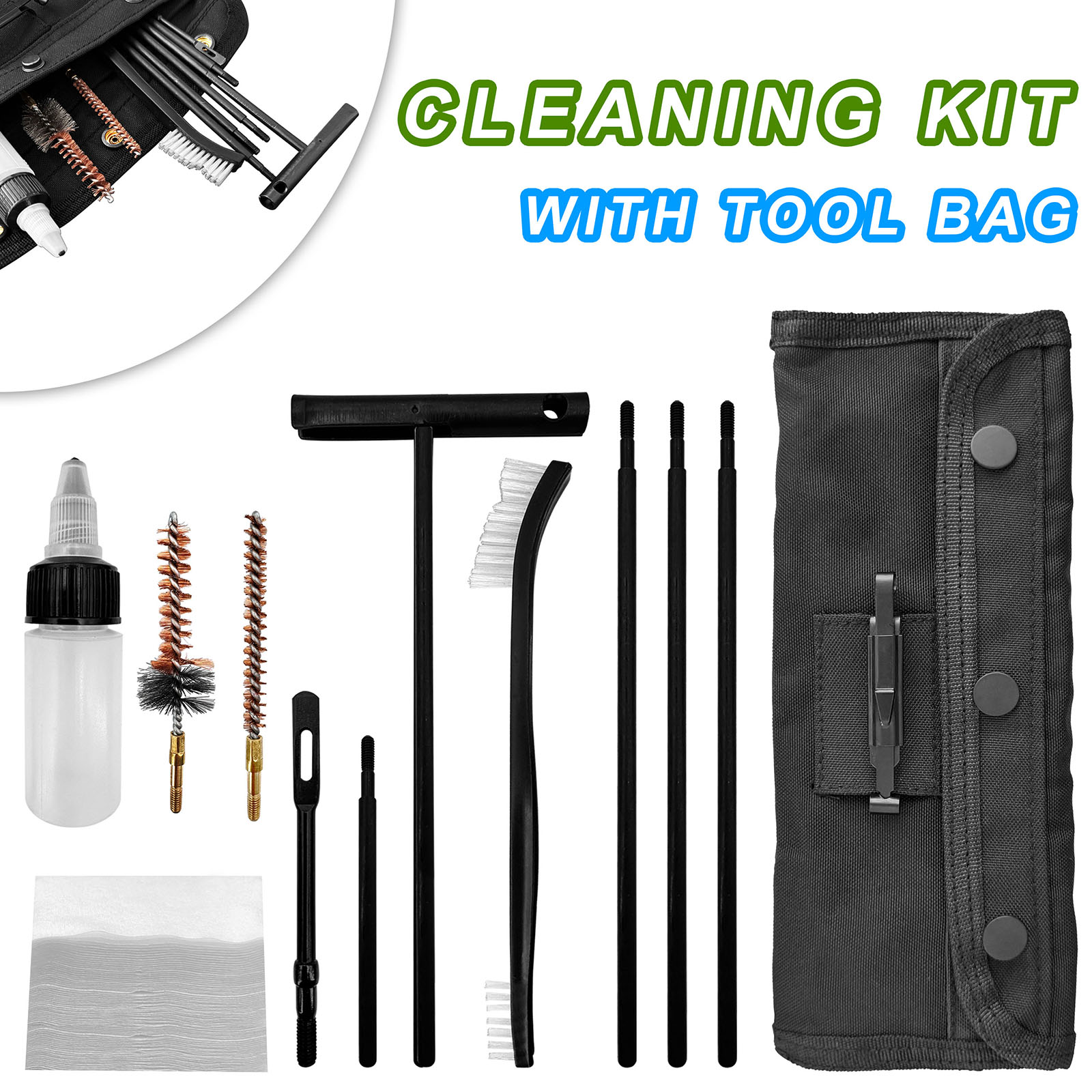 Gun Cleaning Kit with Nylon Br - Gun Cleaning Rod ulasan dan harga