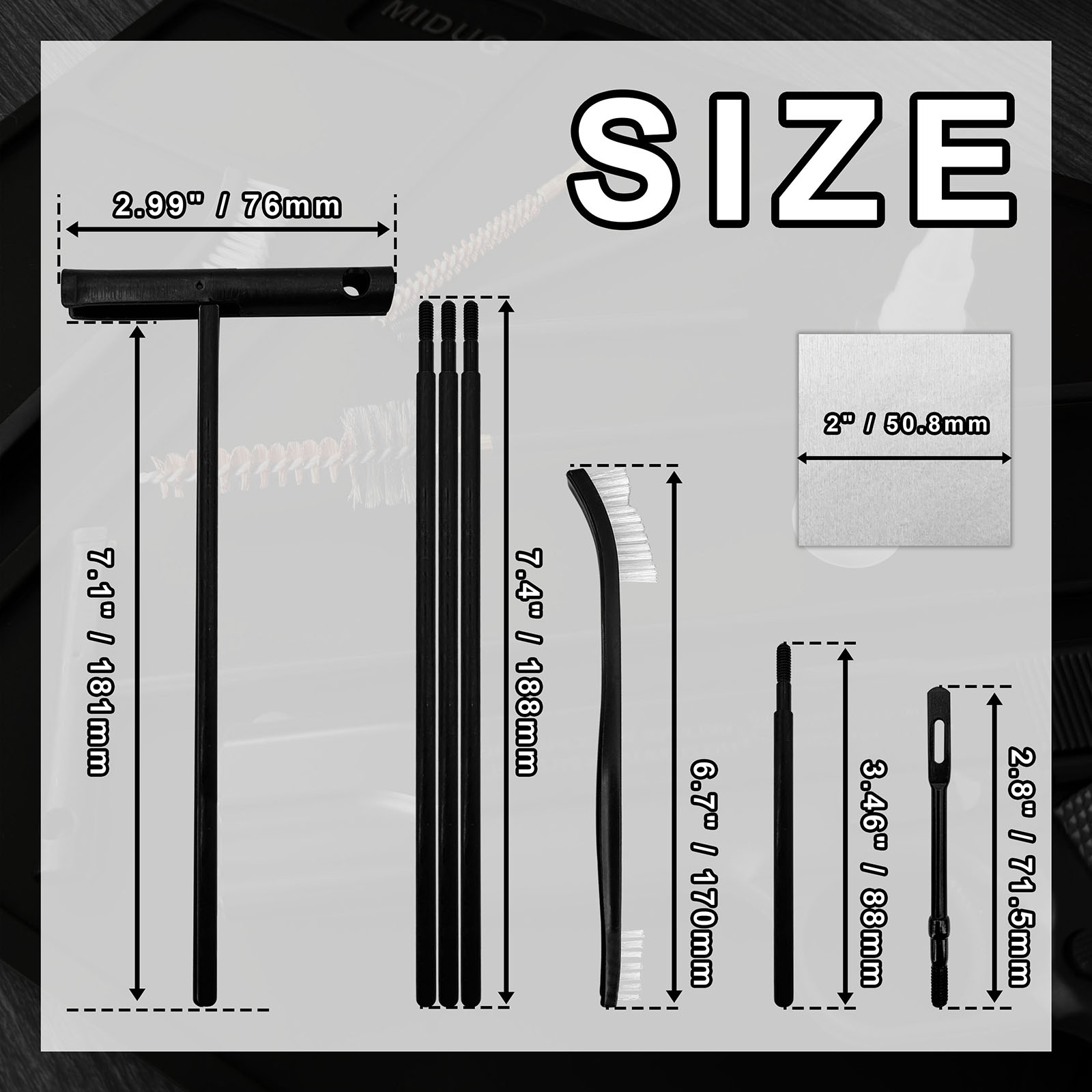 Gun Cleaning Kit with Nylon Br - Gun Cleaning Rod ulasan dan harga