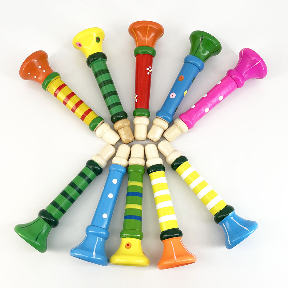 Wooden Trumpet Children Toy Ho - Game Call Whistle ulasan dan harga