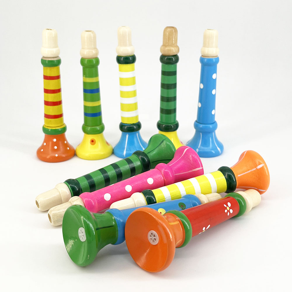 Wooden Trumpet Children Toy Ho - Game Call Whistle ulasan dan harga