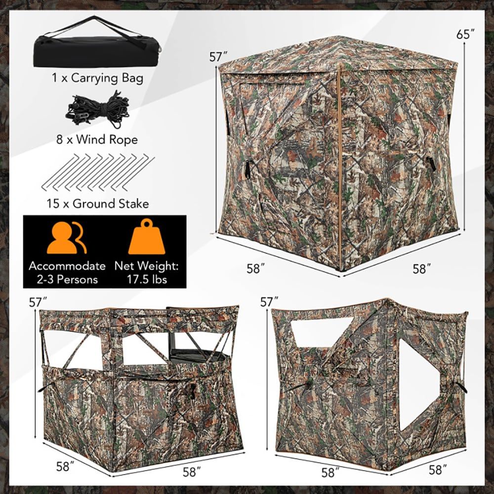 5-in-1 Detachable Hunting Blin - Outdoor Hunting Blinds ulasan dan harga