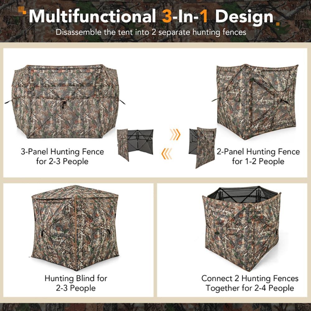 5-in-1 Detachable Hunting Blin - Outdoor Hunting Blinds ulasan dan harga