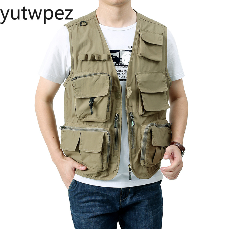 Outdoor Hiking Work Multi Pock - Safari Outdoor Hunting Jackets ulasan dan harga