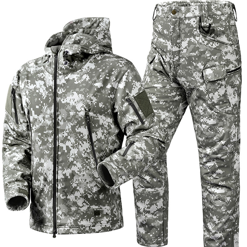 Winter Thicken Men Camo Suit W - Safari Outdoor Hunting Jackets ulasan dan harga