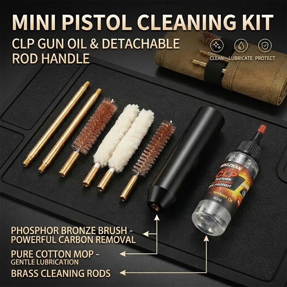9mm .38 .357 Cal Pistol Cleani - Gun Cleaning Rod ulasan dan harga