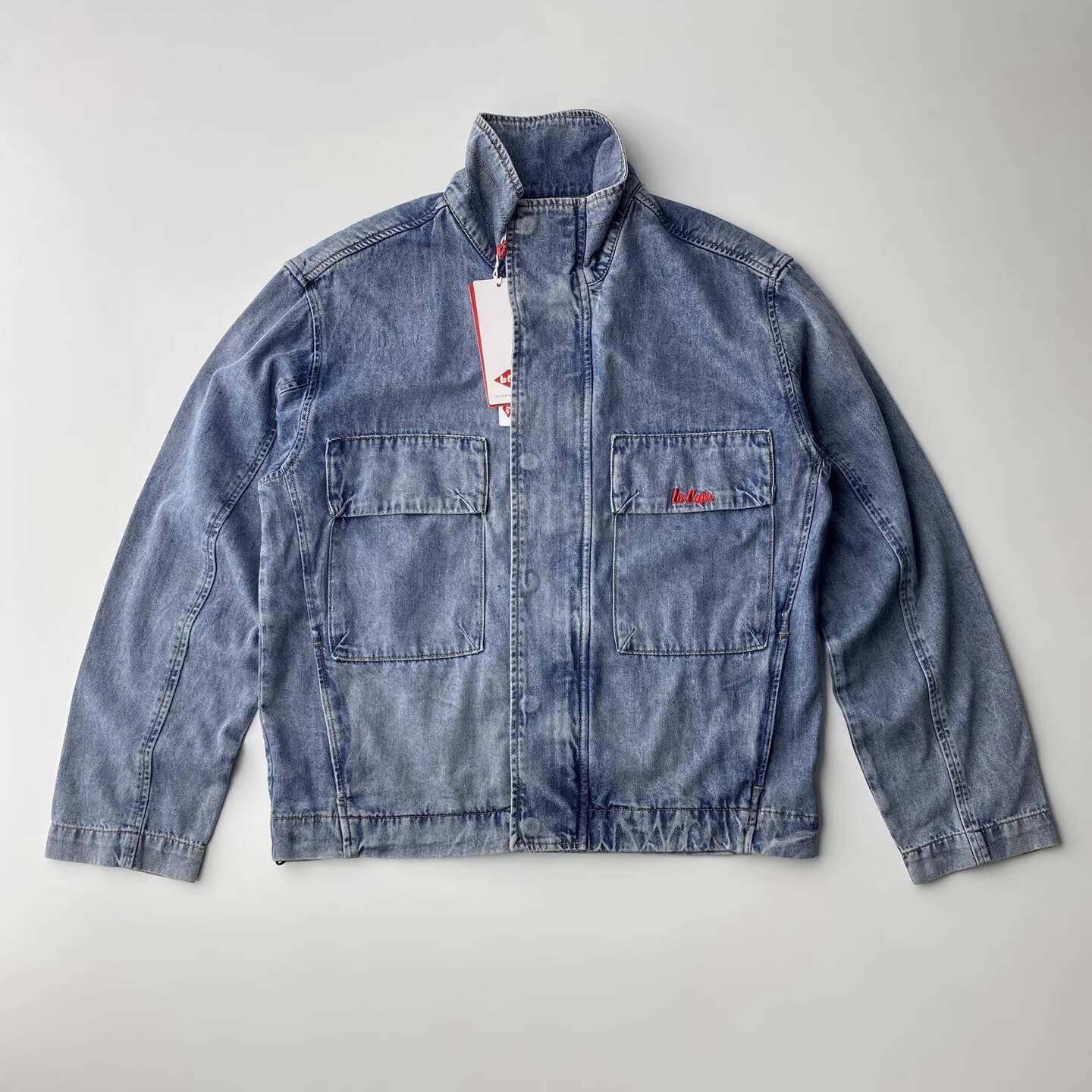 Men's Workwear Washed Denim Ja - Safari Outdoor Hunting Jackets ulasan dan harga